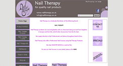 Desktop Screenshot of nailtherapy.co.za