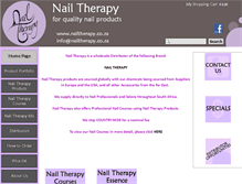 Tablet Screenshot of nailtherapy.co.za